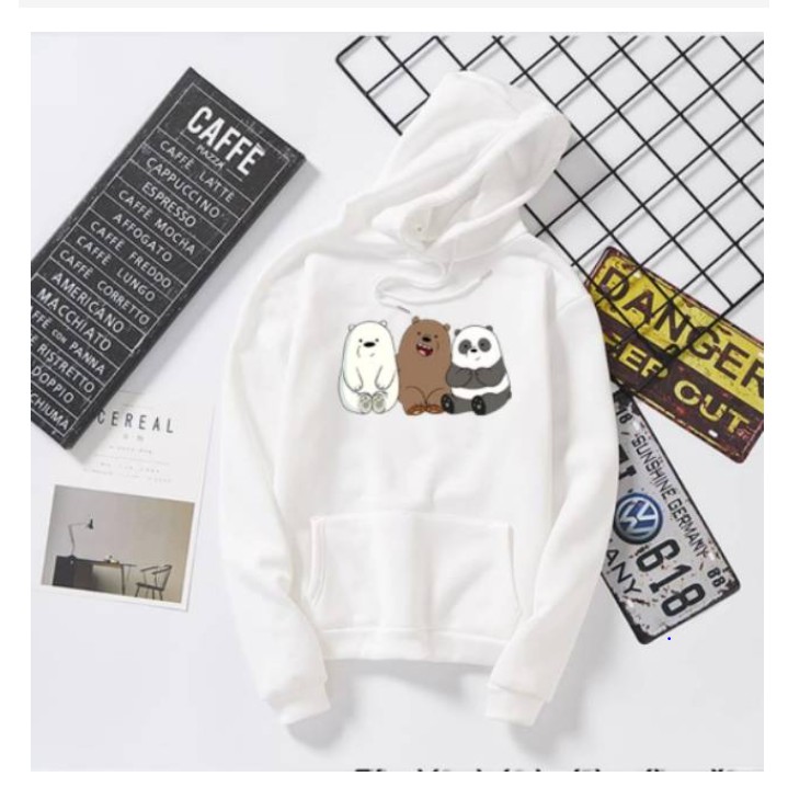 HOODIE WANITA PANDA TEBAL PREMIUM TERBARU