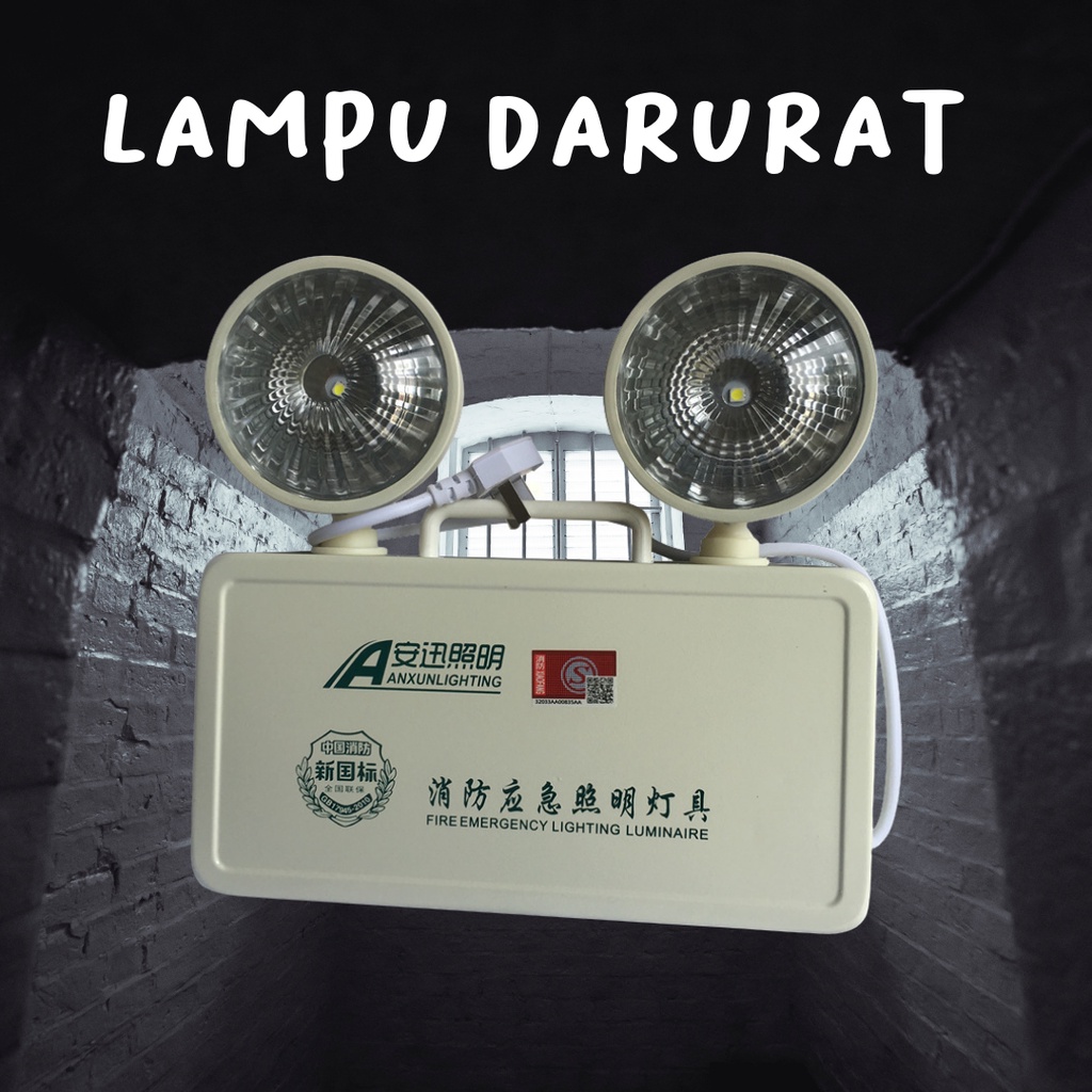 Lampu Emergency - Lampu Darurat Portable Recharger LED  5 WATT 220V tahan 9 jam