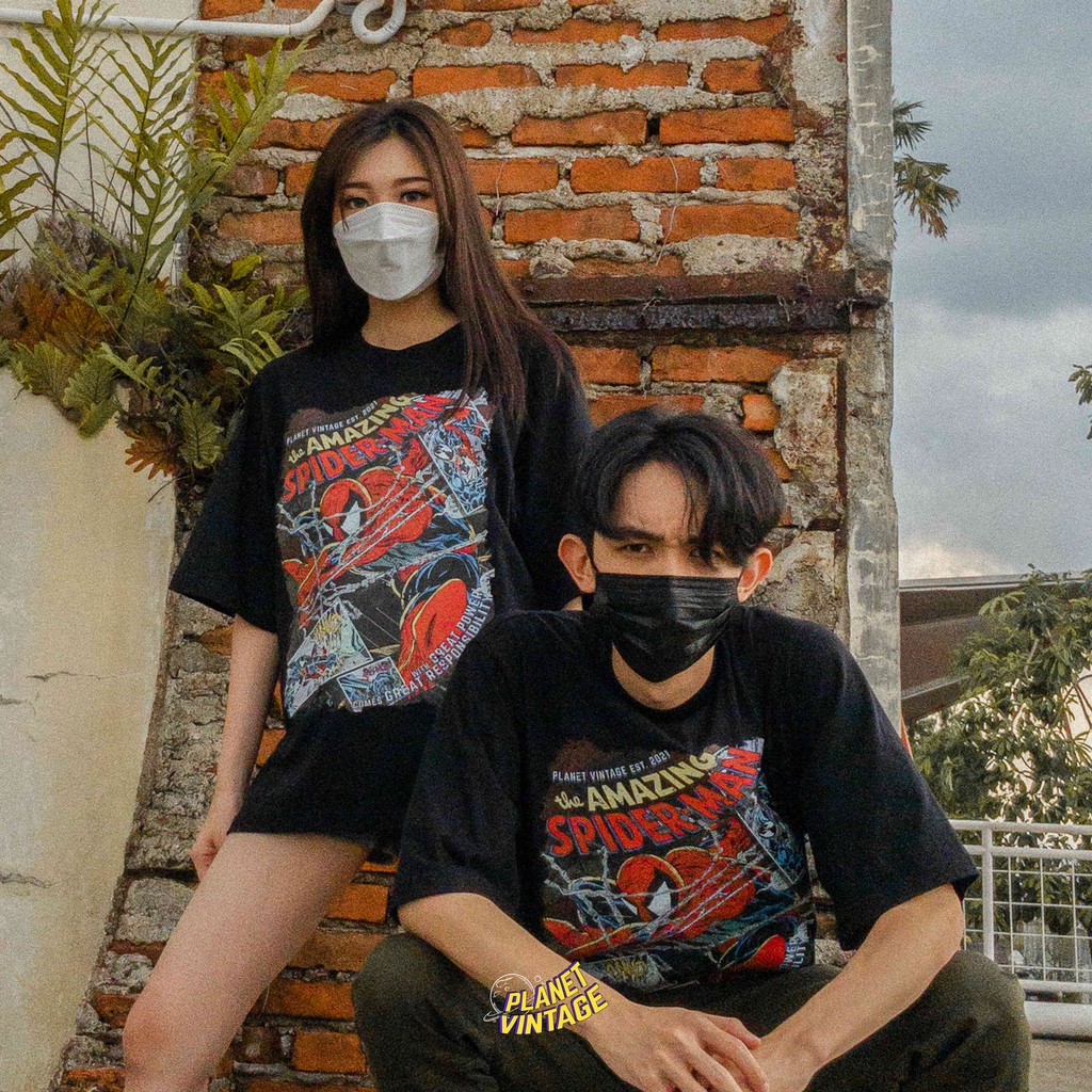 Kaos SPIDERMAN VENOM Bootleg - Planet Vintage