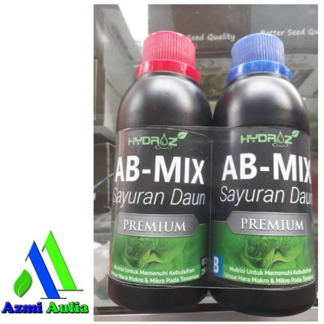 TERBAIK Nutrisi Hidroponik Cair AB MIX Sayuran Daun Premium 250 Ml