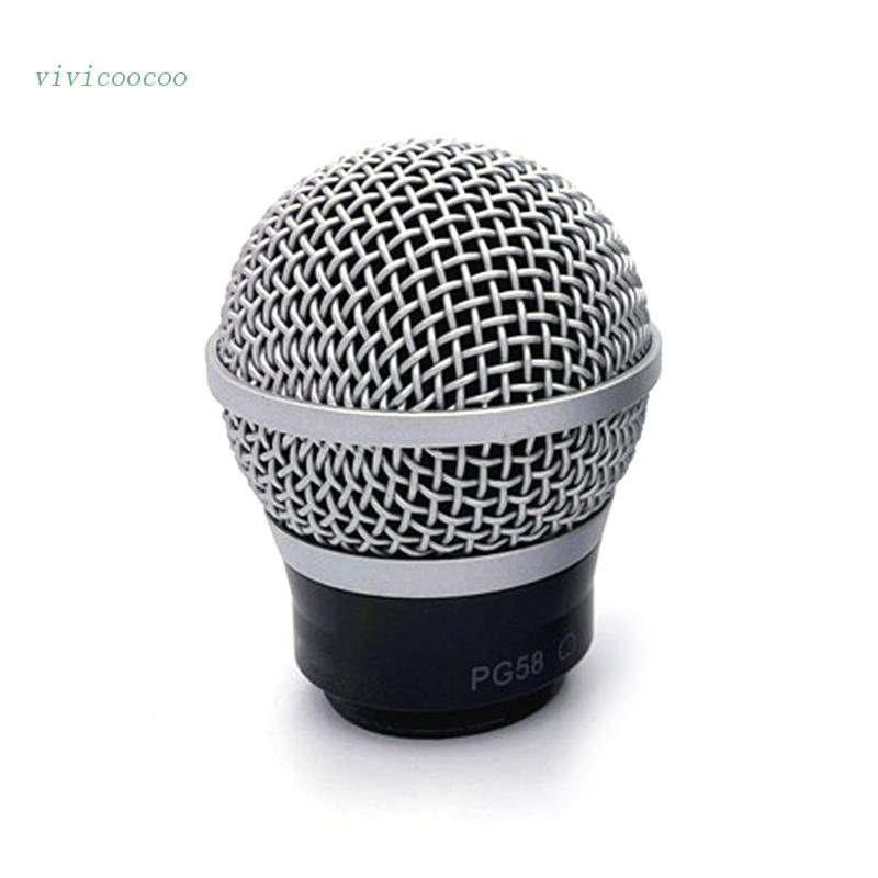 Vivi 1pc Grille Ball Head Microphone Pengganti Kualitas Tinggi Untuk shure PG48 PG58