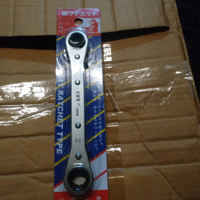 Kunci ring pas Ratchet wrench 4 way 10 12 13 14 mm OPT