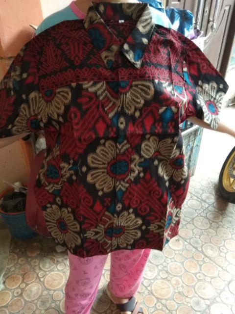 Kgk Kemeja Batik Slimfit Lengan Panjang Songket Baju Cowok Kerja