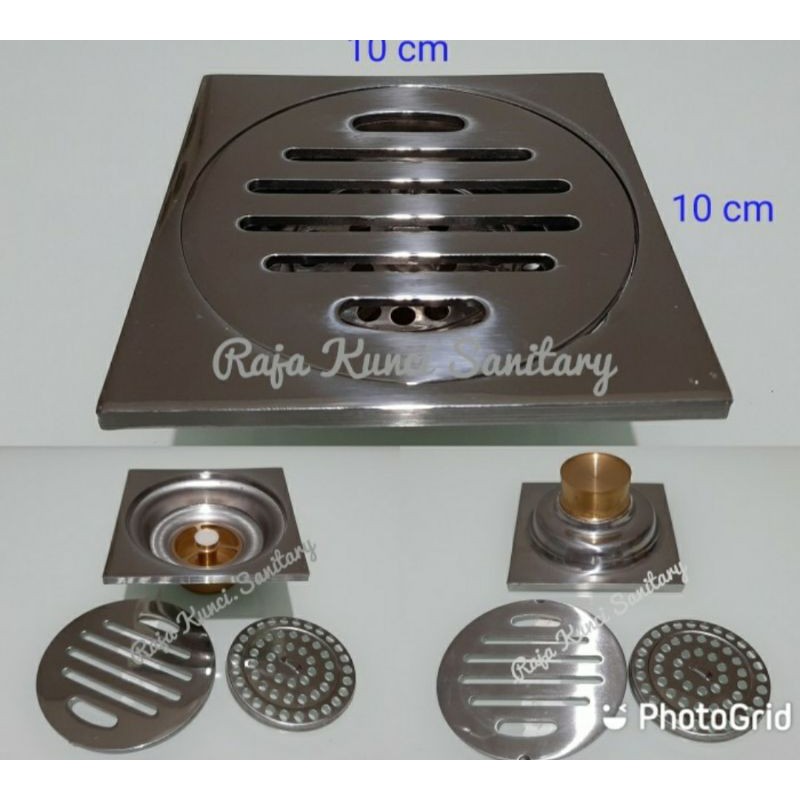 Floor Drain/Saringan got/Anti Bau/Anti Serangga/Kuningan/Stainless