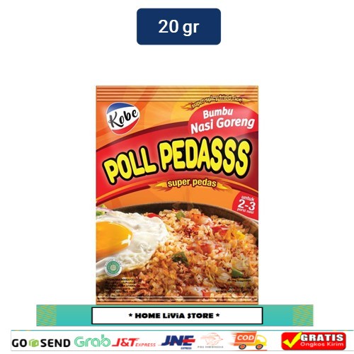 

Kobe Bumbu Nasi Goreng Poll Pedas 20 gr