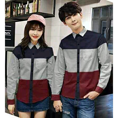 Couple Kemeja 3 Tone Susana
