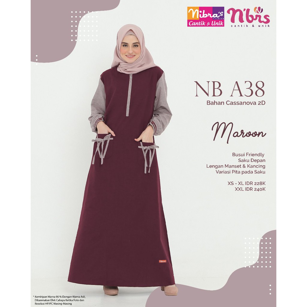 25 Trend Terbaru Gamis  Dewasa  Gamis  Nibras Terbaru 2021 