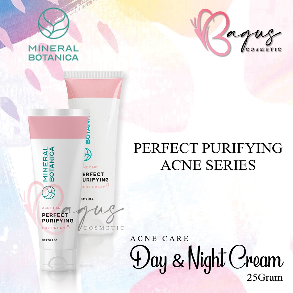 ⭐ BAGUS ⭐ MINERAL BOTANICA PERFECT PURIFYING ACNE SERIES | Facial Foam Day Night Cream Face Oil