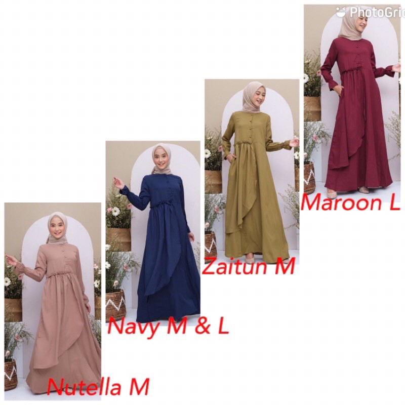 Layerry Dress Comfortable Hijab, Homie Dress by Comfortable Hijab