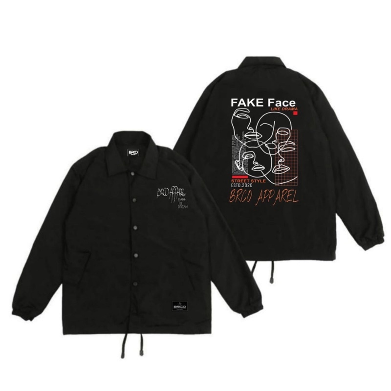 Jaket Coach Pria Brco Fake face Orginal Distro