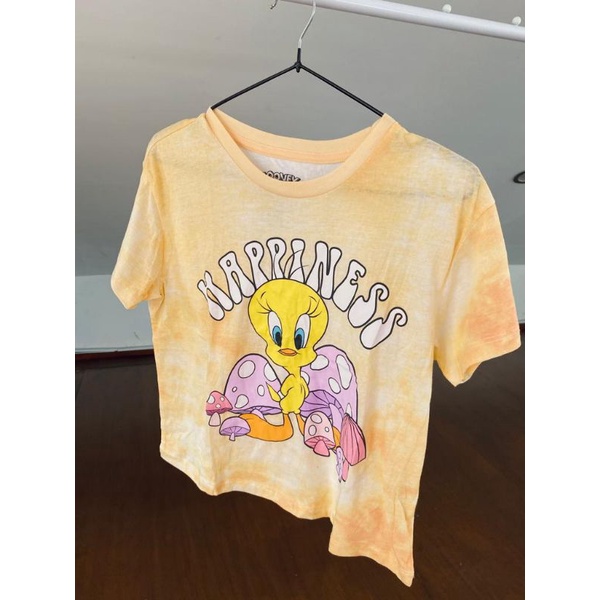 Kaos Tshirt Crop Top Tweety Looney Tunes