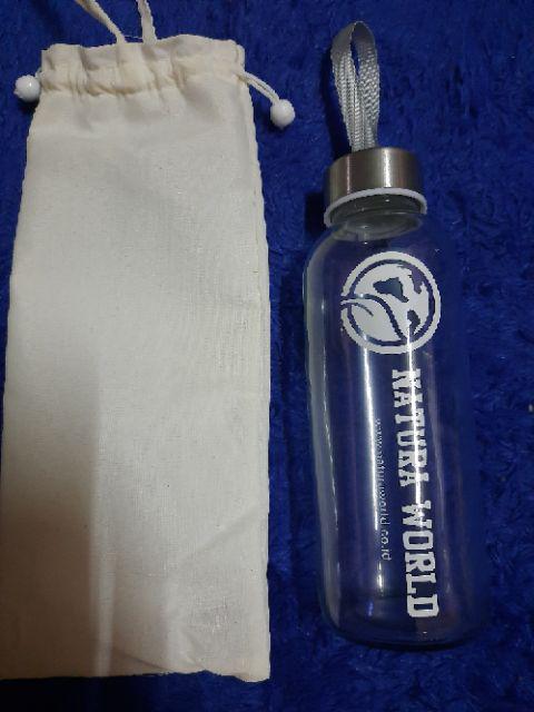 Souvenir Botol Tumbler Bening 420ml + Kemas Costum + Sablon