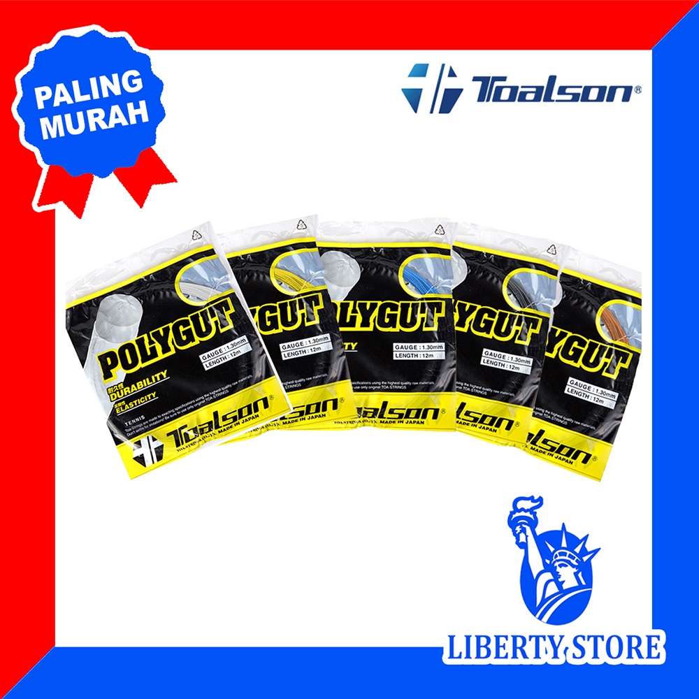 Senar Raket Tenis Lapangan Original Toalson Polygut