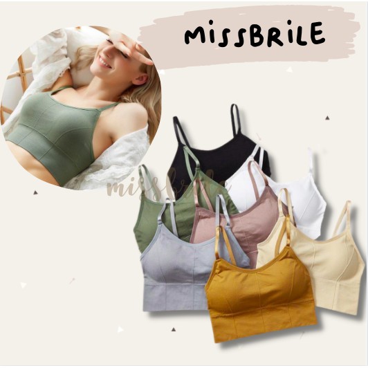 Sport Bra Elastis Gym BH Olahraga PUSH UP Wanita Tanpa Kawat Sexy Import Tipis & Bergaya Seksi Korea