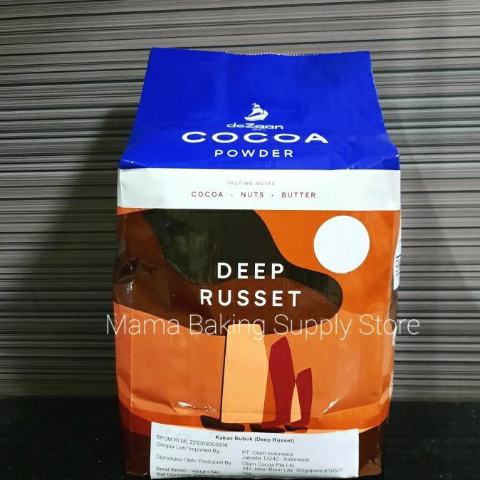 

Dezaan Cocoa Chocolate Cokelat Powder Bubuk Dutched Deep Russet 1 Kg Ready Stok