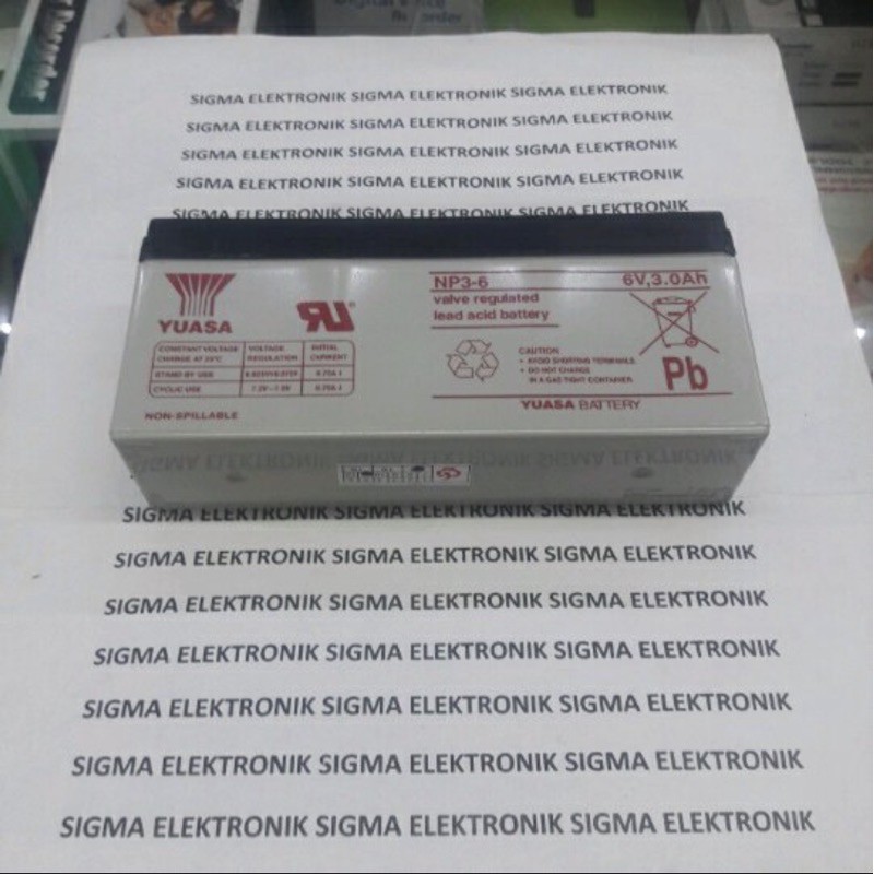 AKI KERING YUASA 6V 3Ah