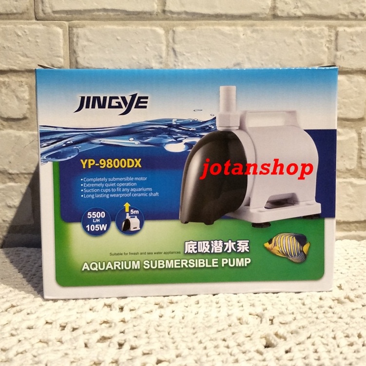 JINGYE YP 9800DX 9800 DX Water Pump Pompa Celup Aquarium Air mancur kolam