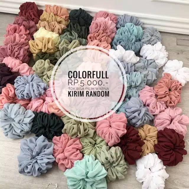 (BISA COD) Scrunchie jumbo / kuncir rambut jumbo / Cepol Jumbo / Penambah Volume Hijab