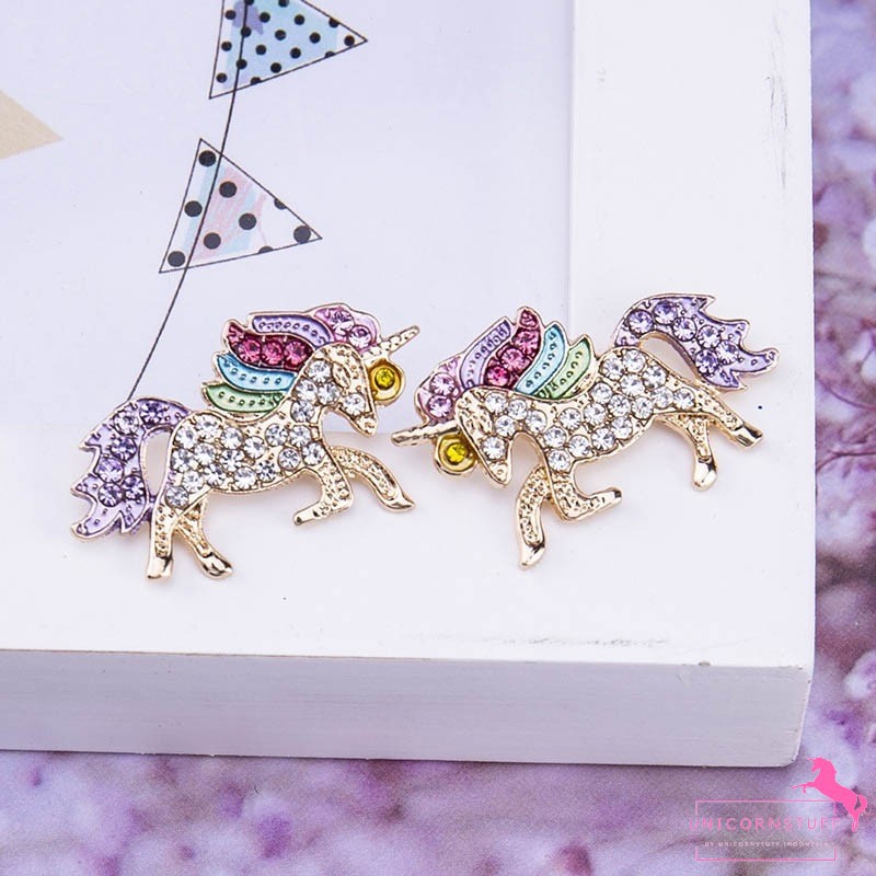 Anting Anting Unicorn Diamond Anak Perempuan Kado Anak Cewek Big Size