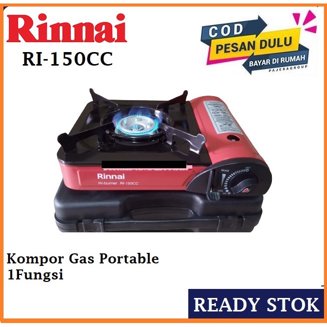 Kompor Portable Rinnai RI 150 CC Kompor Gas Piknik Tabung Kaleng 150CC