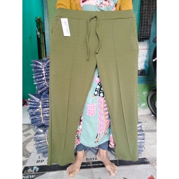 HOMY DOTY PANTS ~ SUPER JUMBO | Matt Crepe Waffle : Tebal &amp; Super Nyaman | Varian Warna/Ukuran/BB XL-XXXL 60-80kg Ready ✔ | Bisa COD celana panjang wanita/kasual/slim fit/minimalis