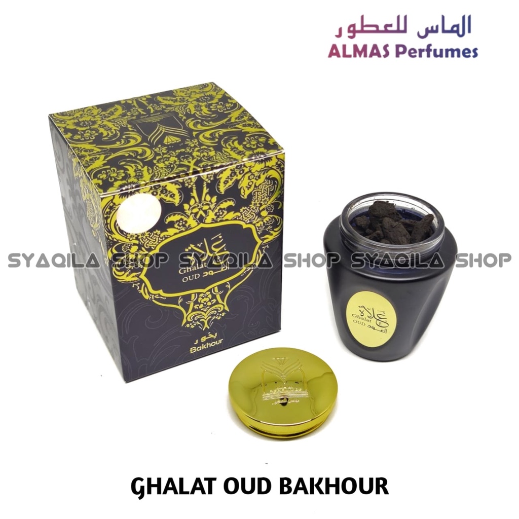 Bakhour Ghalat Al Oud Bakhoor Almas Bukhur Dupa Buhur Gahru Arab Original Import Saudi Pengharum Ruangan Bakaran Gaharu Aromaterapi Incense Burner