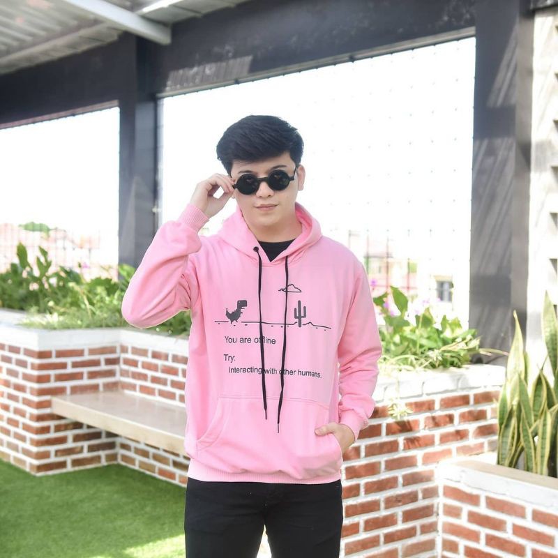 Jaket Sweater Hoodie Wanita Oversize Outerwear Pakaian Sweatshirt Korean Style Hudie Cewek OFFLINE-2