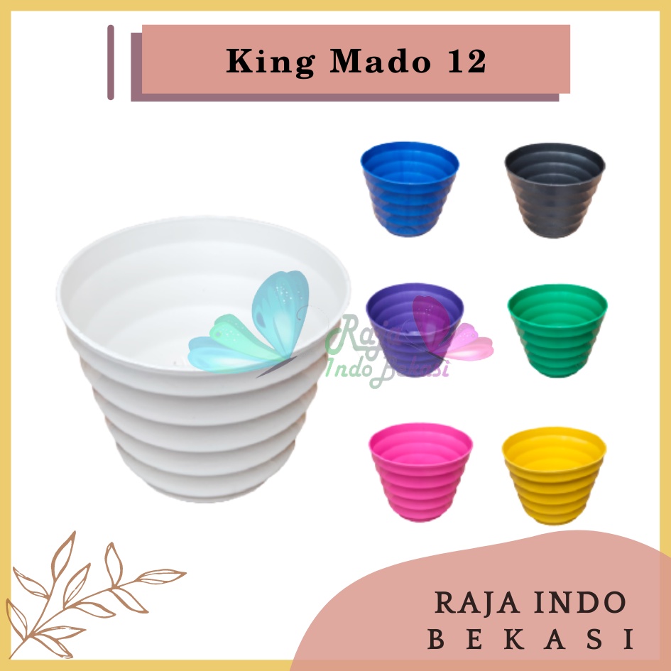 Pot King Mado 12 Putih Warna Warni By Garden Of Love Pot Plastik Kaktus Mini Murah Lucu Mirip Pot Tawon 12