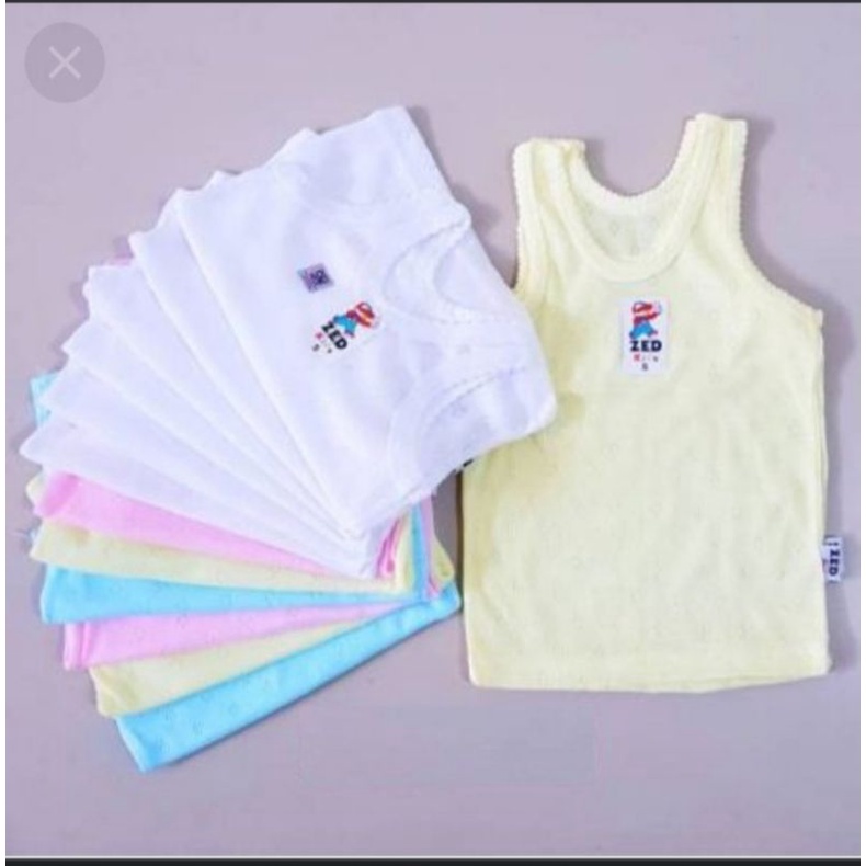 3 PCS SINGLET DALAM ANAK ZED KIDS - KAOS ANAK ZED KIDS - WARNA