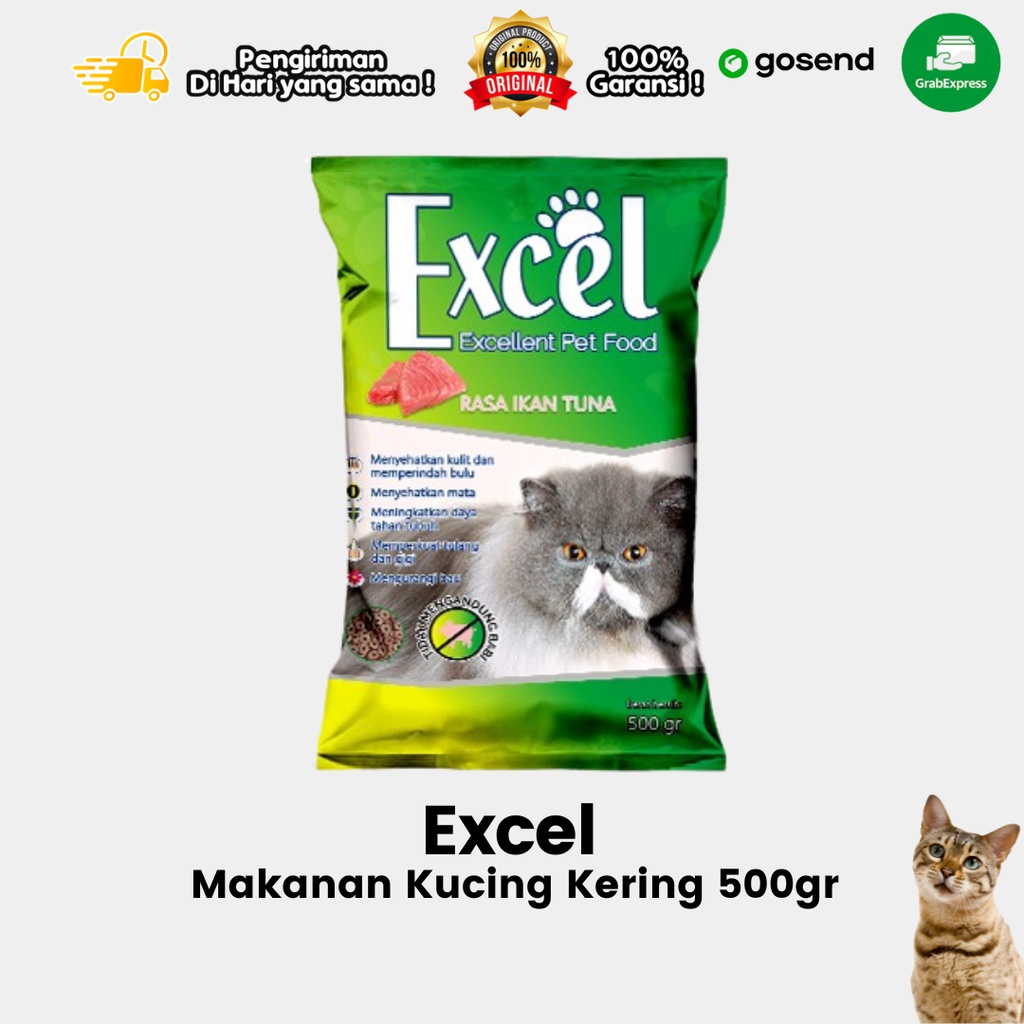 Makanan Kucing Kering Dry Food Excel 500gr