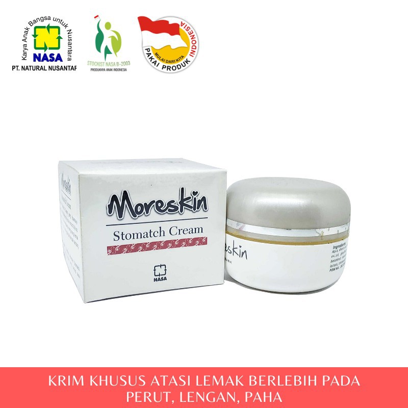 

Moreskin Stomatch Cream 30 gr - Krim Susut Perut - Menghilangkan Lemak - Stockist Nasa losari