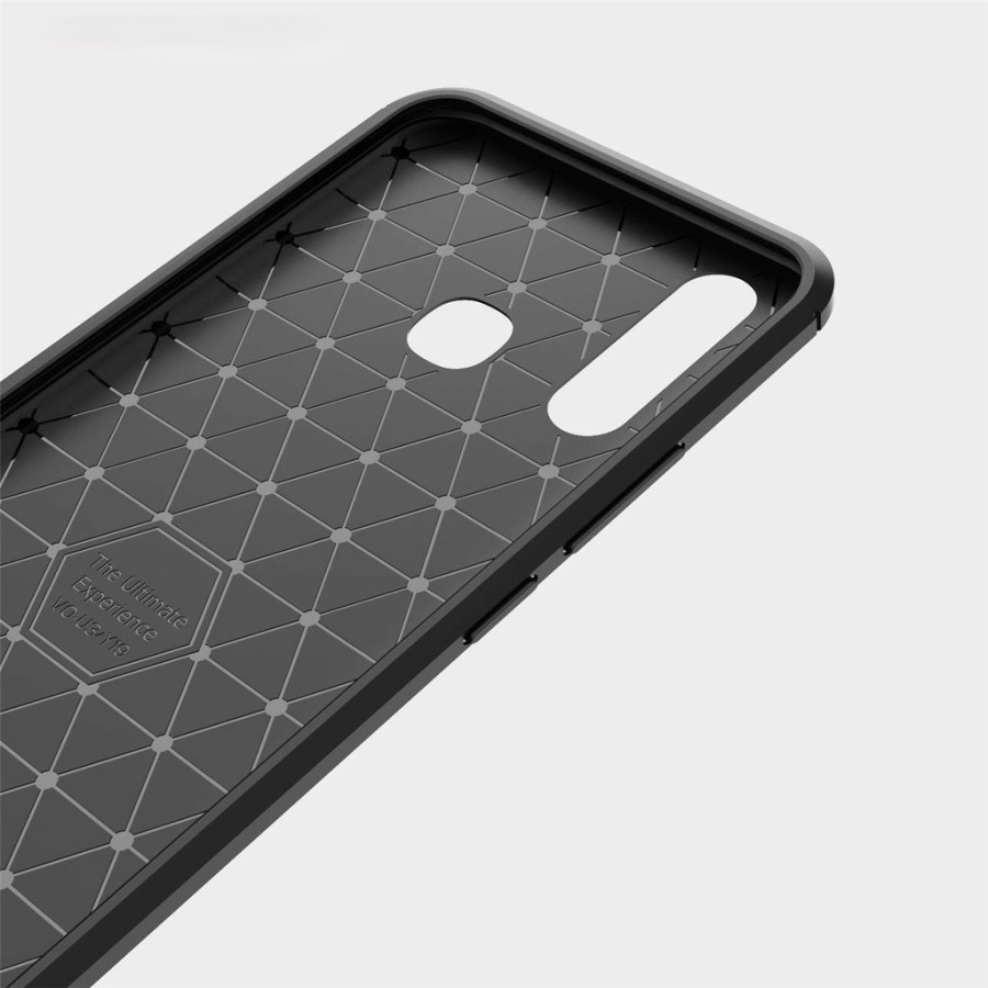 Case Slim Fit Carbo Vivo Z1 Pro 6.53 inchi Softshell Fiber Multi Carbon Anti Melar Elastis