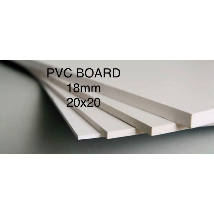 PVC Board/ PVC Foam Board 18mm Ukuran 20x20 cm