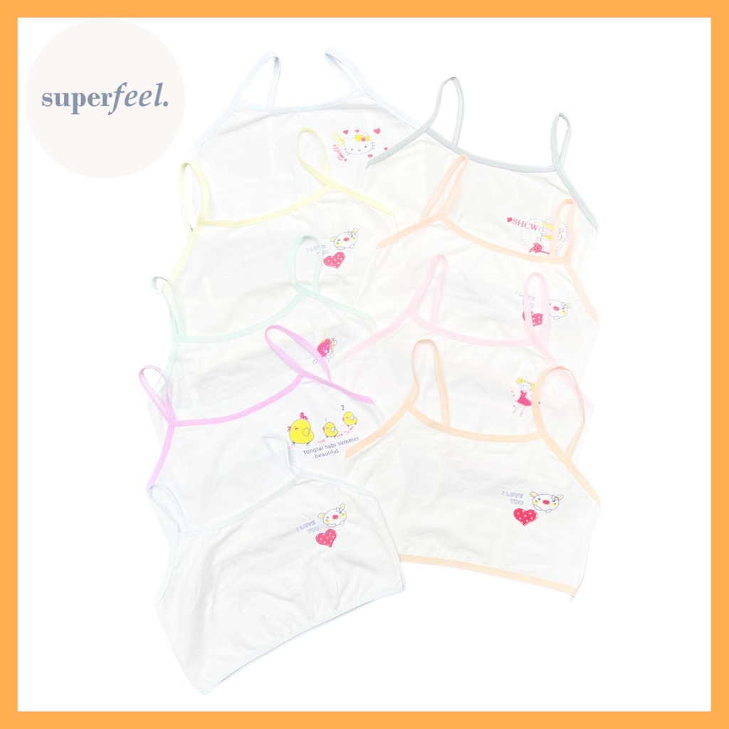 SFL MINISET KATUN ANAK KECIL PEREMPUAN SD SMP REMAJA  BH BRA TANPA BUSA PELAJAR KECIL MINI SET WANIT