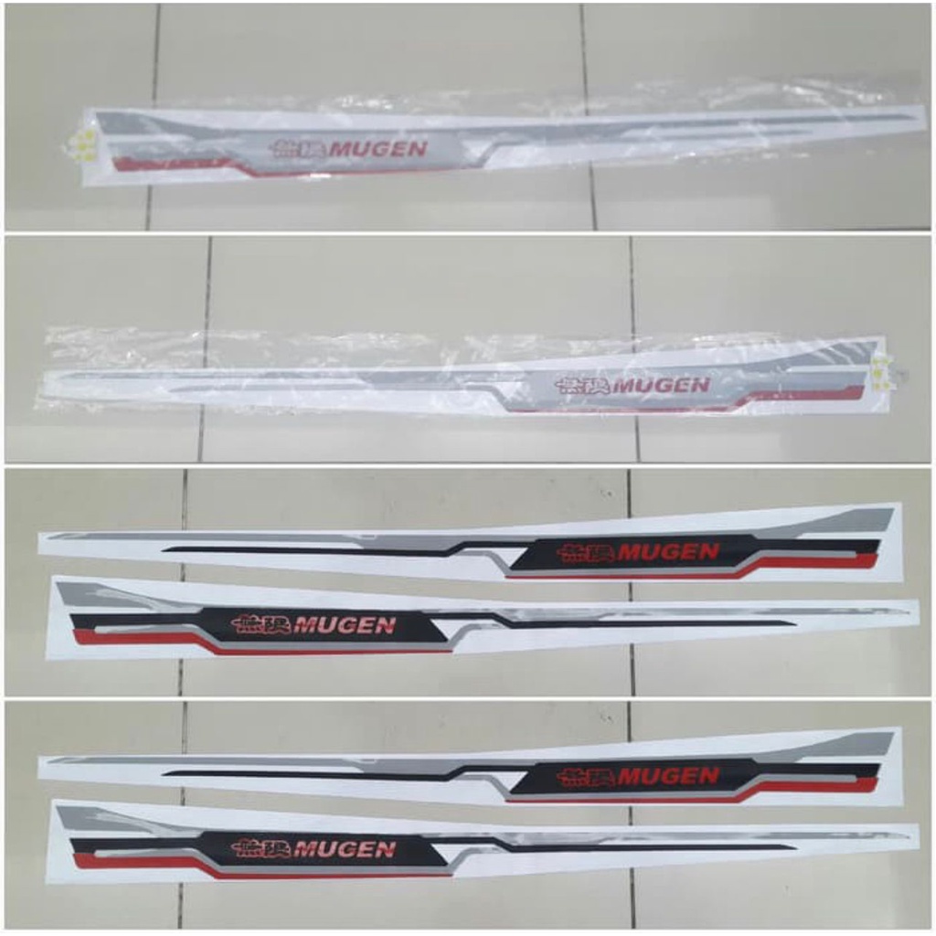 Stiker Body Samping Mugen Mobil Universal Brio Mobilio Hrv Brv Crv Jazz Freed City Accord