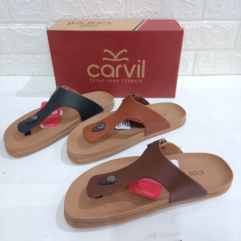 Sandal Jepit Kasual Carvil Samoa 01 M | sandal Sopan Carvil | sandal harian Carvil