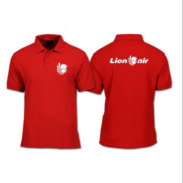 Kaos krah lion air. Polo tshirt lion air / kaos Polotshirt lion group