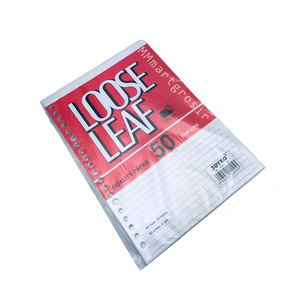 Joyko / Loose Leaf A5 7020 / Isi Kertas File Binder / 50 Sheets