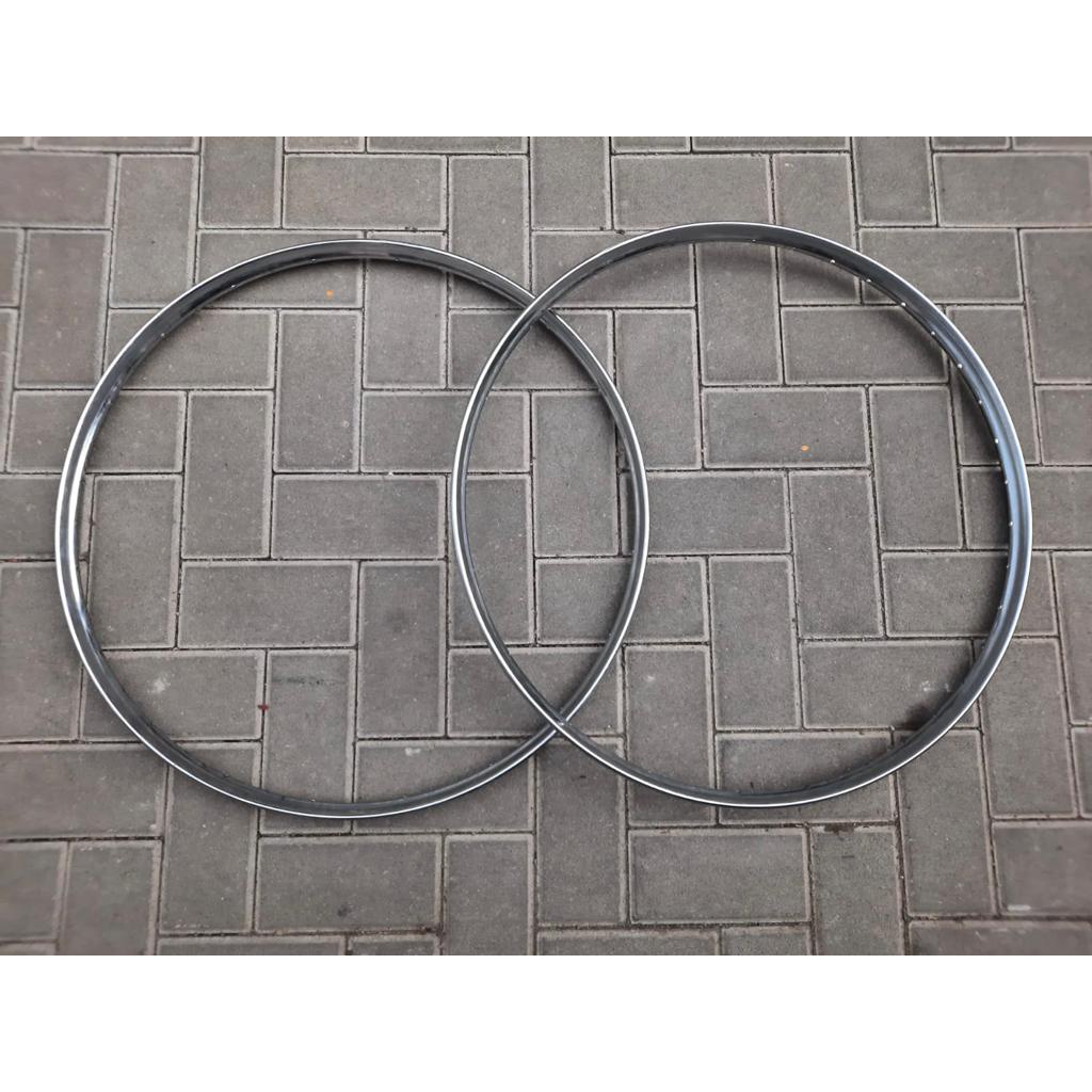 TERMURAH!!! Velg Becak 28&quot; Hole 40 / UNITED Chrome / Satu Pasang / Realpict