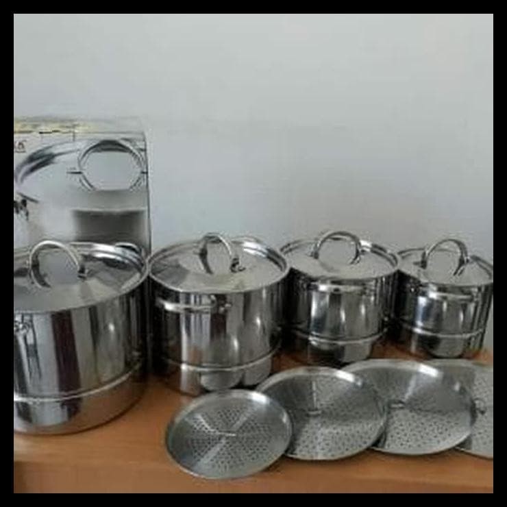 SUPRA Stock Pot 4IN1+Steamer-Non Steamer/Panci Stainless Kukusan SUPRA