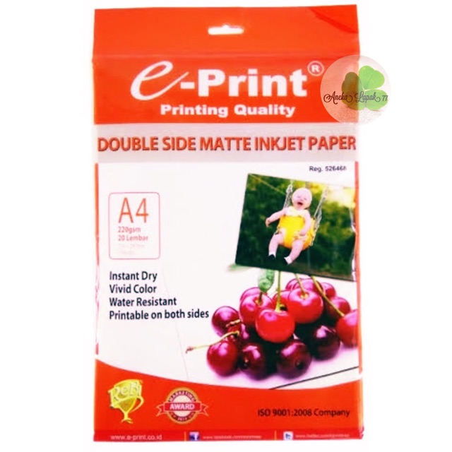 E-print double side matte inkjet