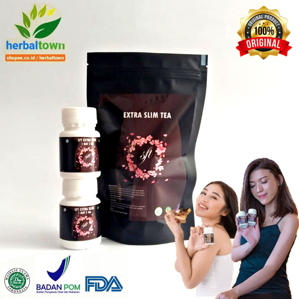 SFT Extra Slim  Pelangsing Badan 100% Original 1 Day 1KG