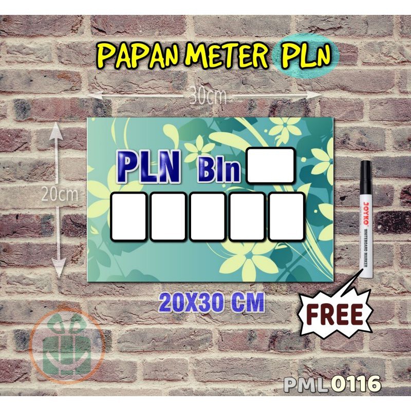 

SBC Papan Meter Listrik PLN PAM motif Unik - Floral 16