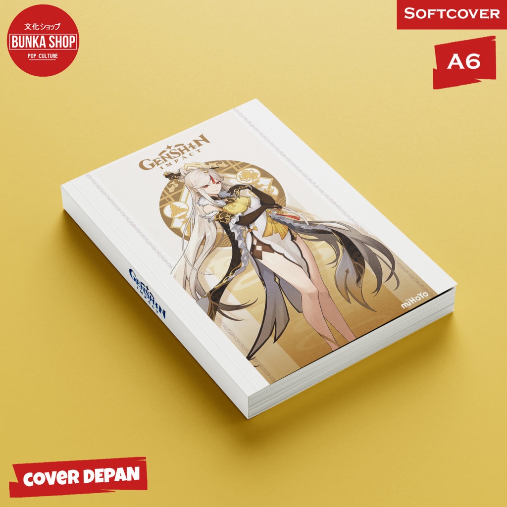 

Pocket Note Game Genshin Impact Ningguang Softcover A6 Buku Tulis Catatan Notes Agenda Planner Jurnal