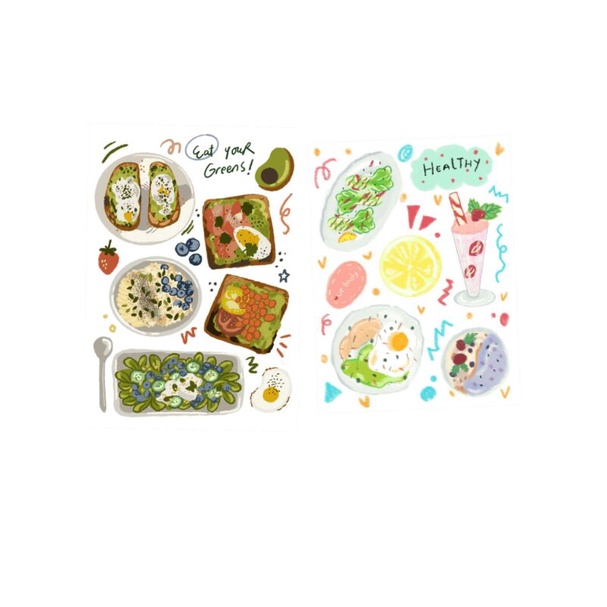 

healthy food sticker
