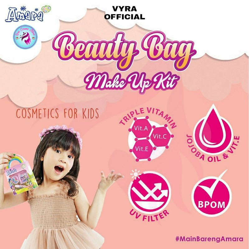AMARA Beauty Bag Make Up Kit / Make Up Anak