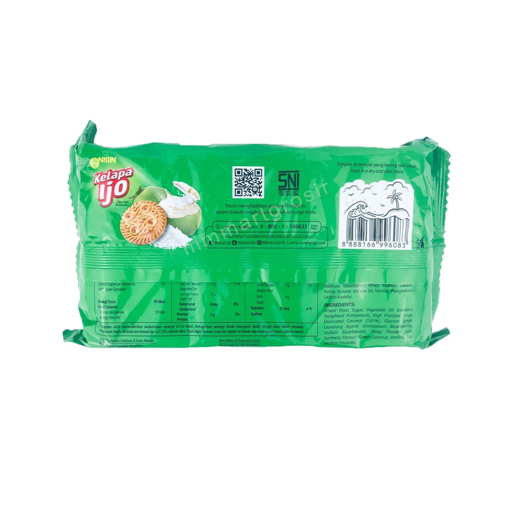 NISSIN KELAPA IJO 280g / BISKUIT