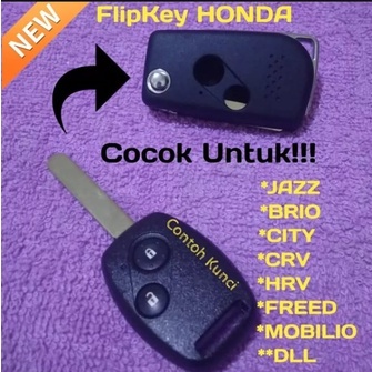 Casing Kunci Lipat Mobil Honda Jazz/Crv/Hrv/Brio/Freed/Mobilio/City/Kesing Kunci Mobil Honda/Jazz/Cr