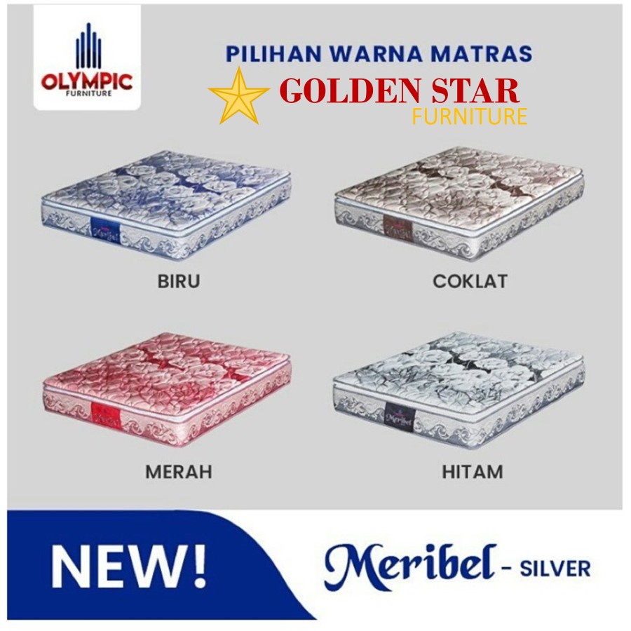 Kasur Springbed Meribel olympic pillo top Spring Bed 100/120/160/180 - Kasur uk 100