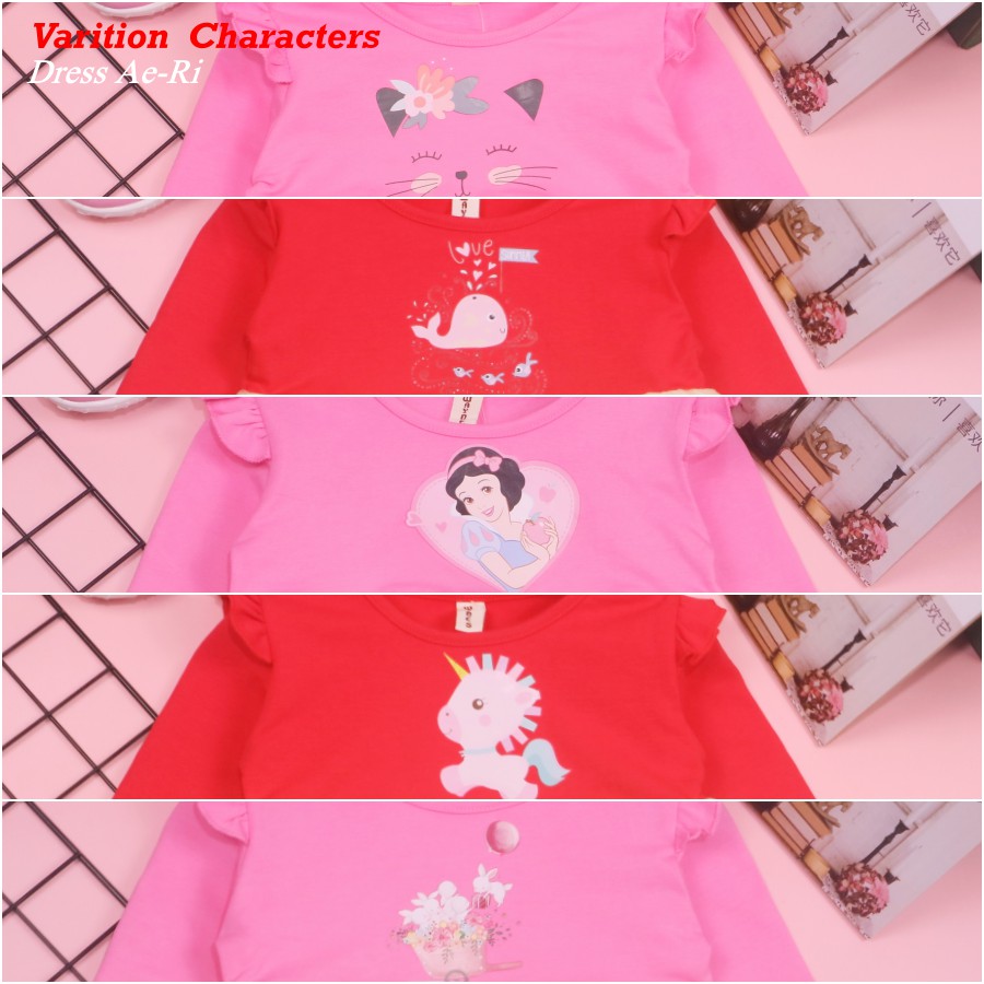 Bayi - 2 TAHUN | Dress Korea Ae Ri - Dress Baby Korean Style Overal Gaun Tutu Princess Anak Kualitas Import